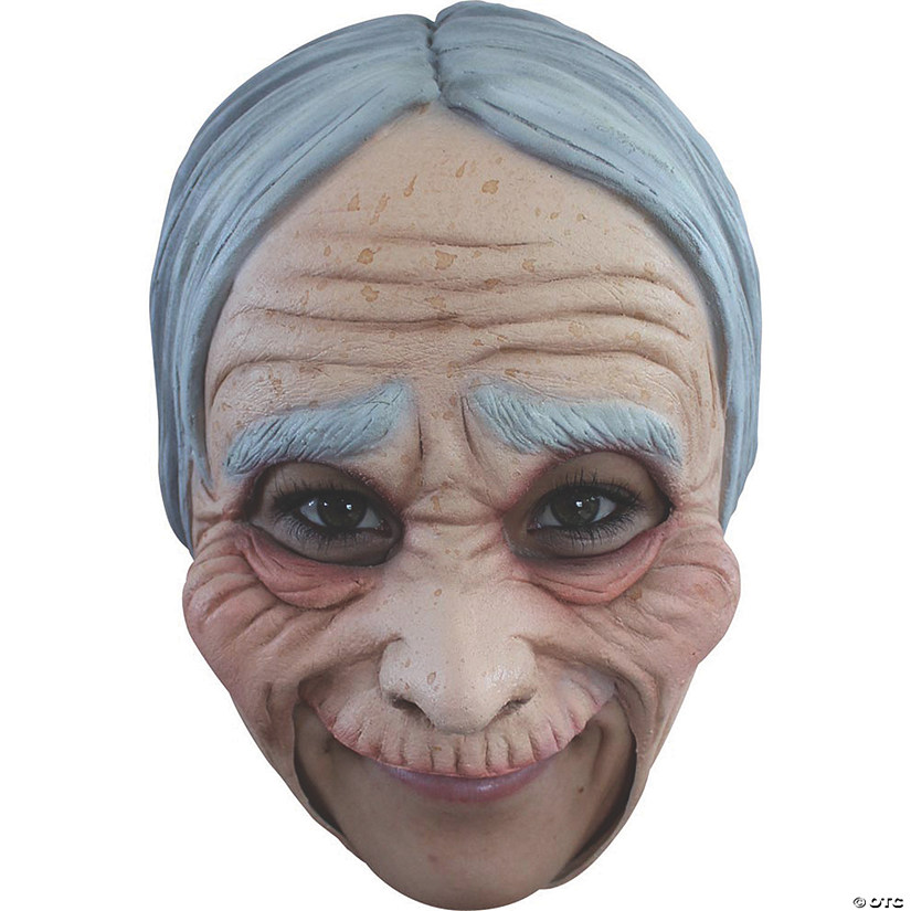 Adult's Chinless Old Lady Mask Image