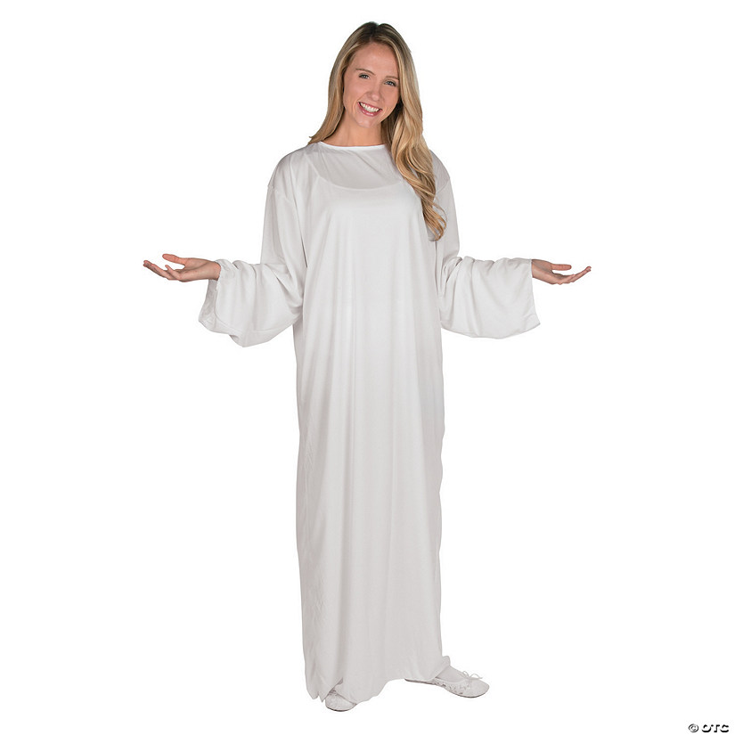 Adults Classic Angel Gown Polyester Nativity Costume - One Size Image