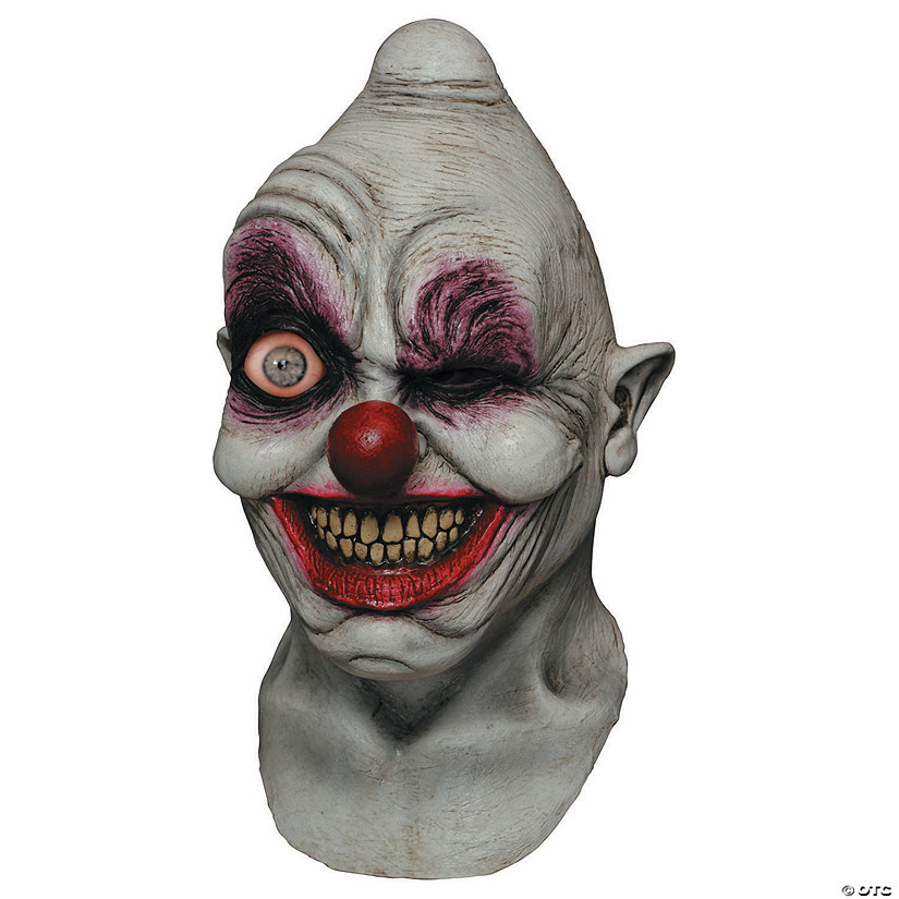 Adult's Crazy Eye Clown Digital Mask Image
