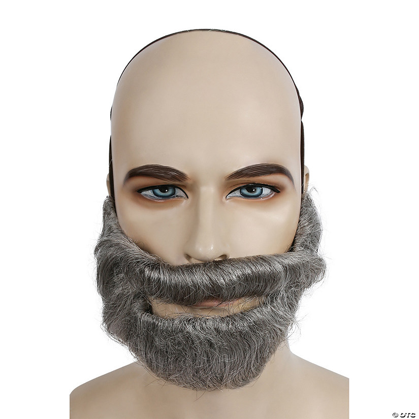 Adults Dark Brown Bargain Biblical Beard with Mustache Image