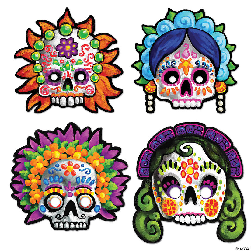 Adults Day Of The Dead Masks Image