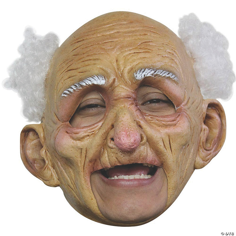 Adult's Deluxe Chinless Old Man Mask Image