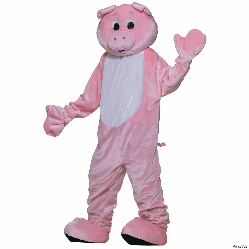 Adults Deluxe Pig Mascot Costume Image