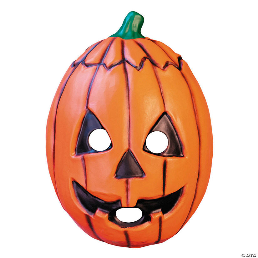 Adults Don Post Studios™ Orange Pumpkin Face Injection Molded Plastic