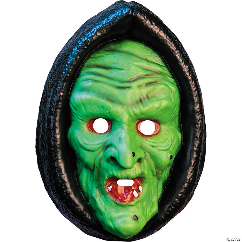 Adults Don Post Studios&amp;#8482; Witch Face Injection Molded Plastic Mask - One Size Image