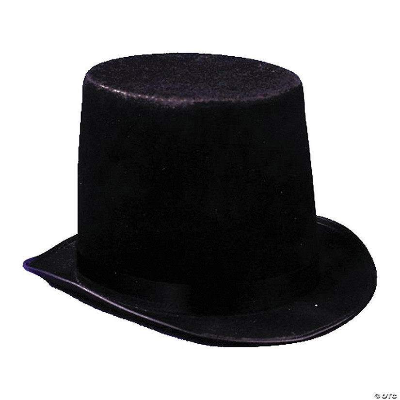 Adults Economy Black Stovepipe Hat Image