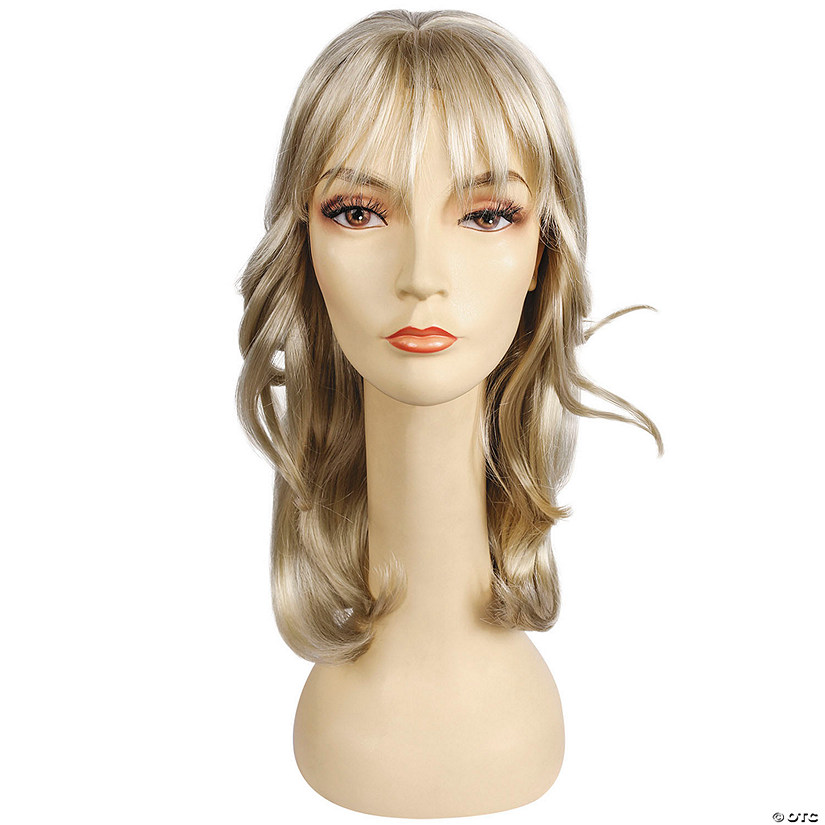 Adults Farrah Long-Haired Feathered with Bangs Wig Image
