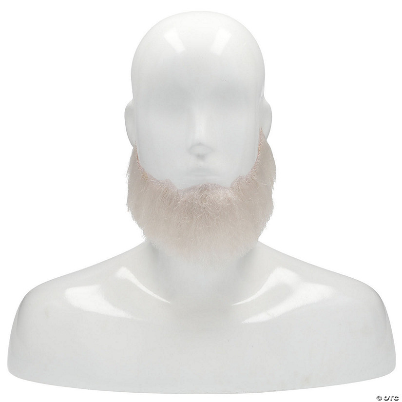 Adults Full-Face Synthetic Beard - White Image