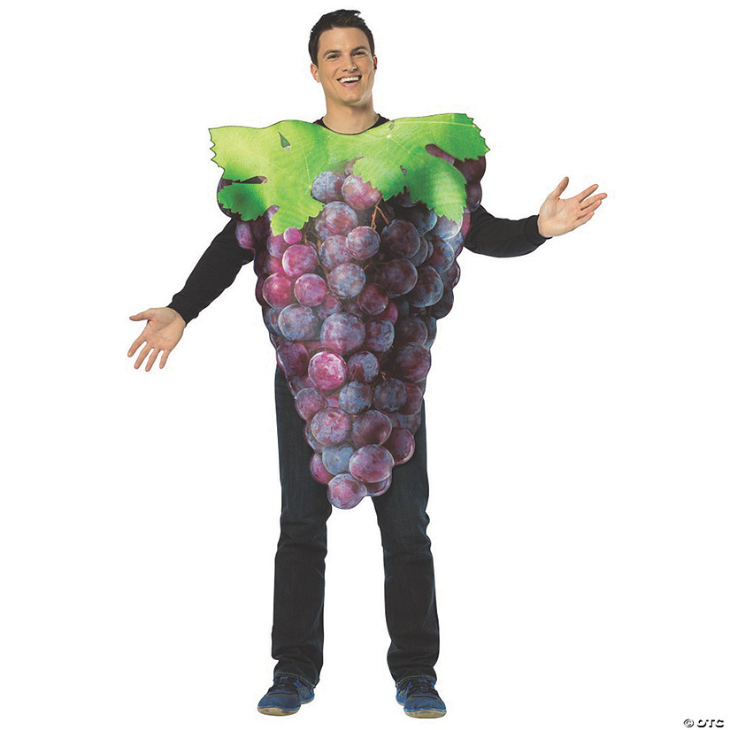 Adult's Get Real Bunch of Purple Grapes Costume Image