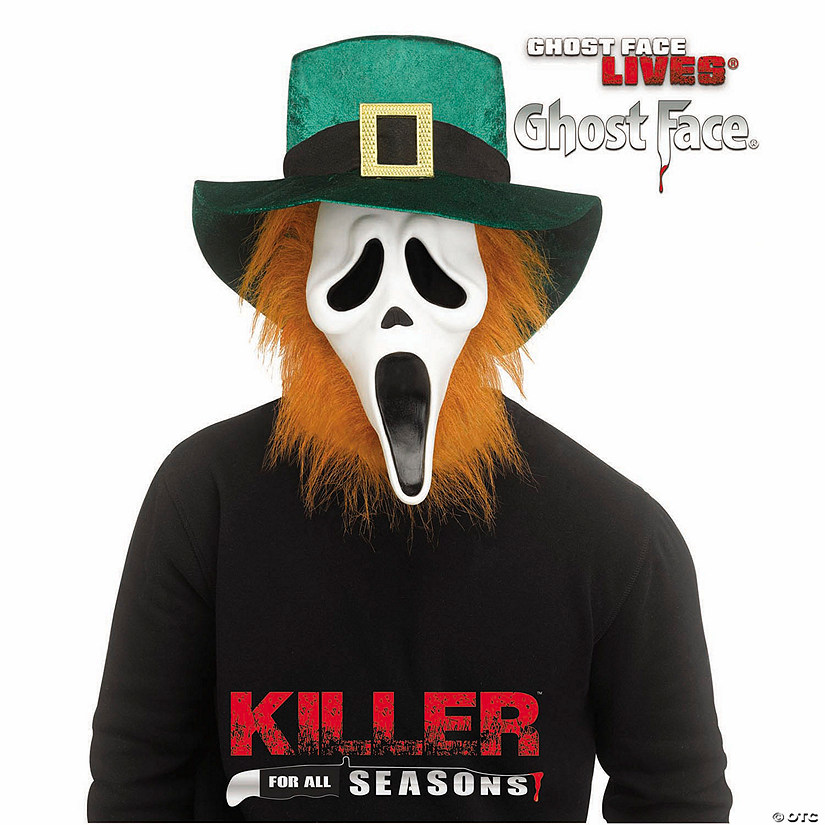 Adults Ghost Face&amp;#174; St. Patrick's Day Full Face Mask Image