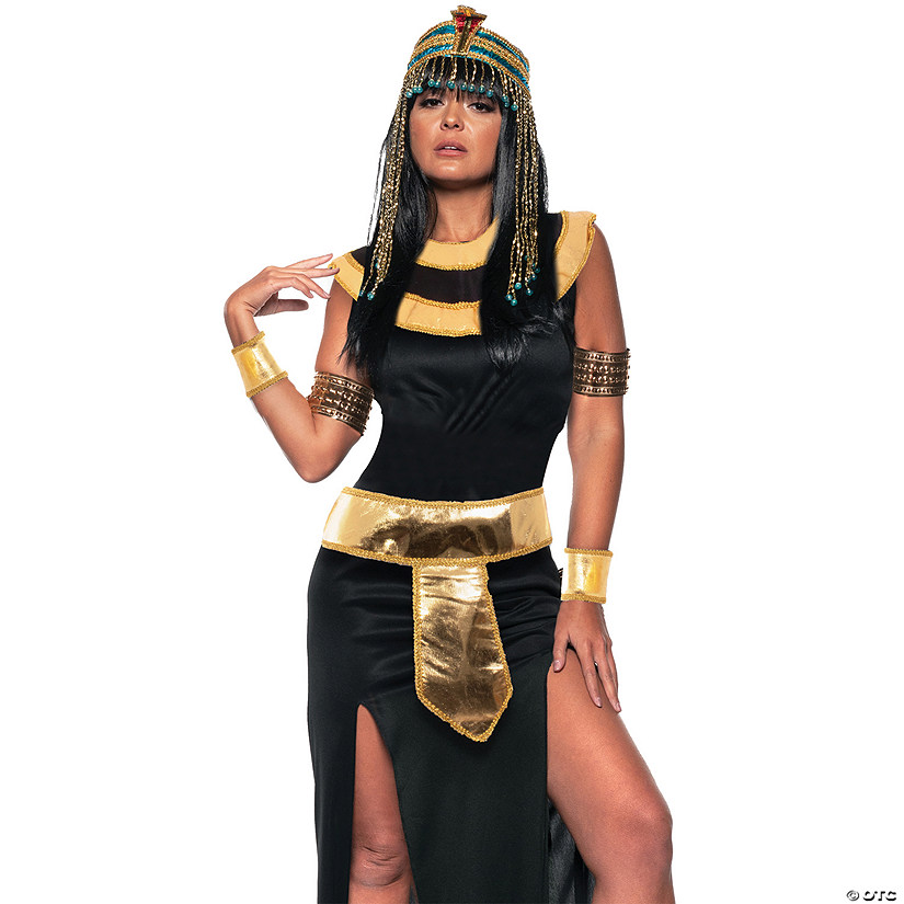 Adults Gold & Black Egyptian Costume Accessory Kit - One Size Image