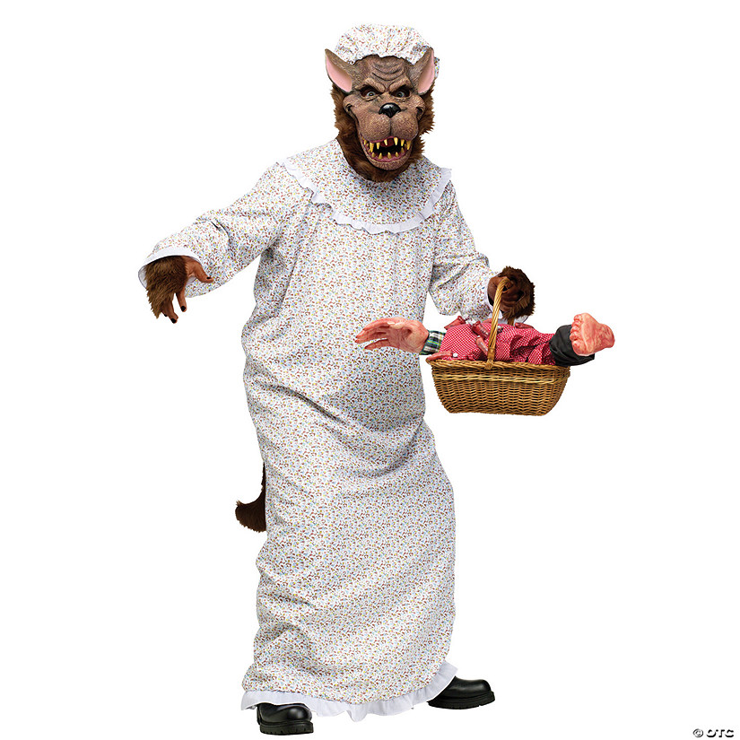 Adults Granny Wolf Costume Image