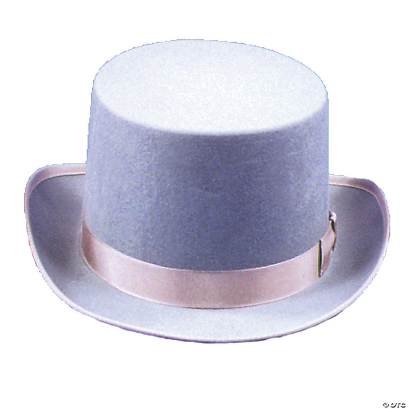 Adults Gray Felt Top Hat - Extra Large Image