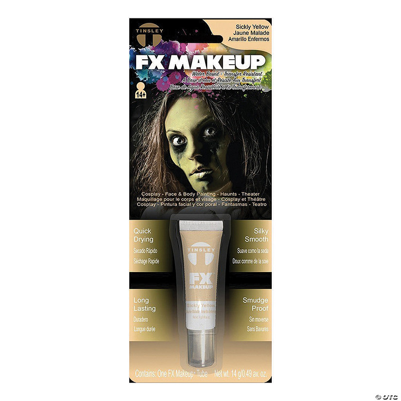 Adults Halloween Makeup - Sick Yellow Image