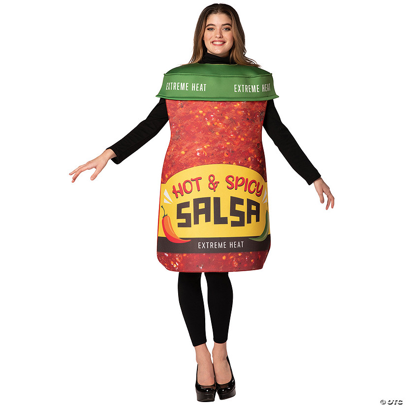 Adults Hot & Spicy Salsa Jar Tunic Costume - One Size Image