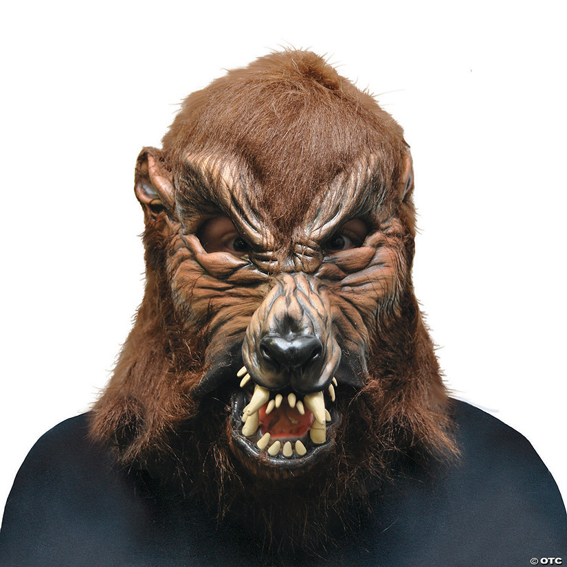 Adults Howl O Ween Werewolf Mask Image