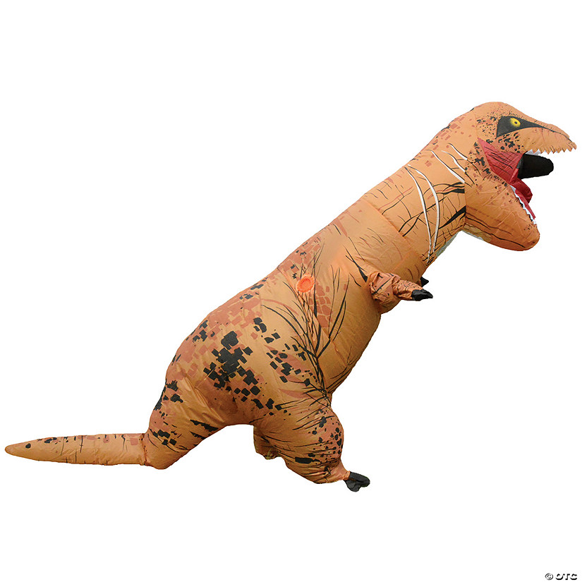 Adults Inflatable Brown T-Rex Costume Image