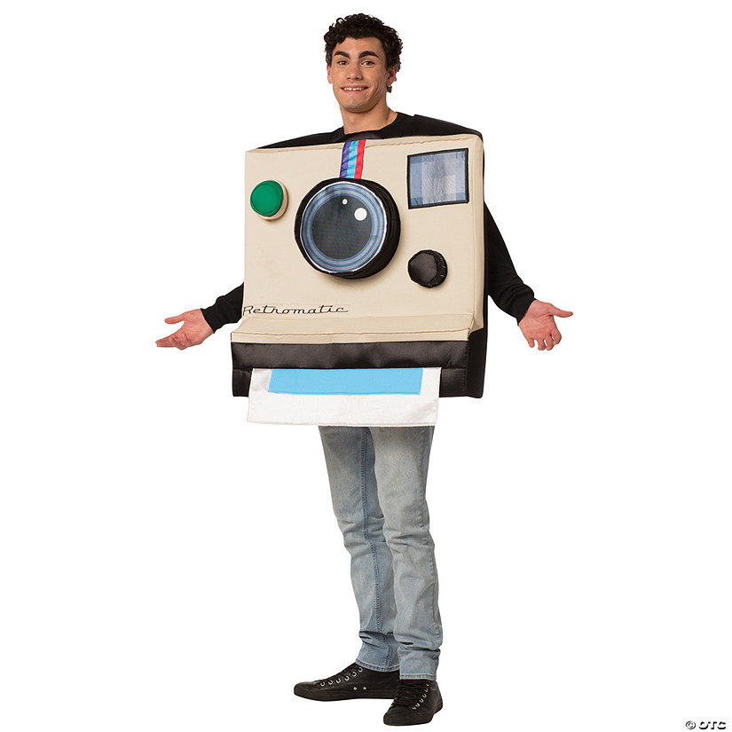 Adults Instant Camera Costume Image