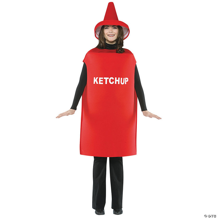 Adults Ketchup Costume - Standard Image