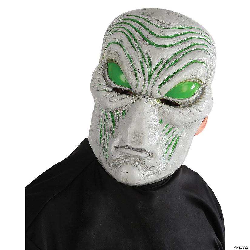 Adults Light-Up Gray Alien Mask Image