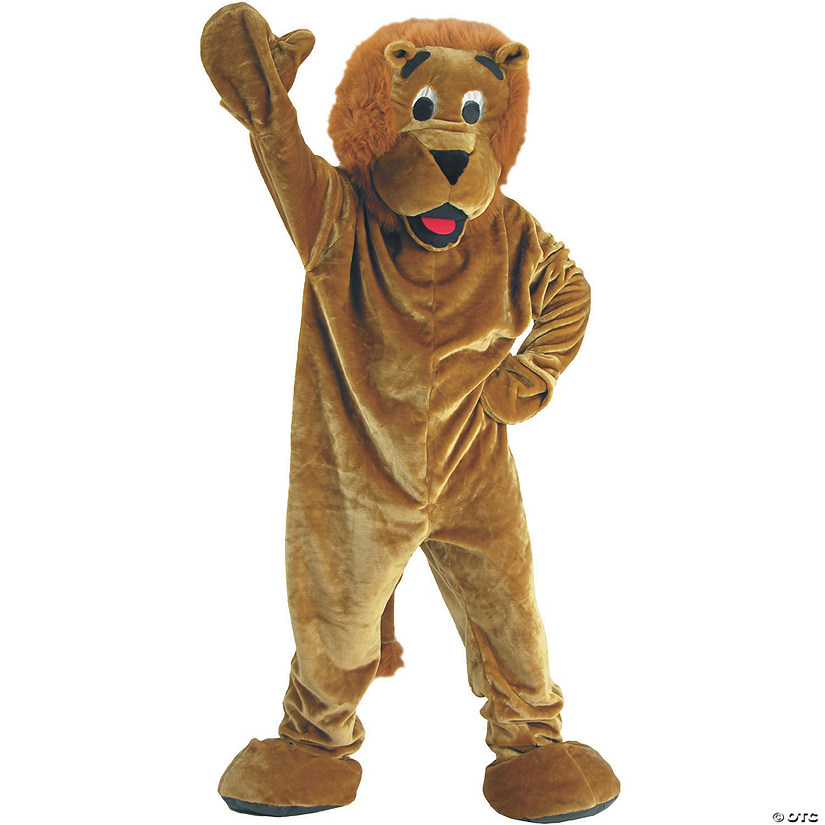 Adult's Lion Mascot Costume Image