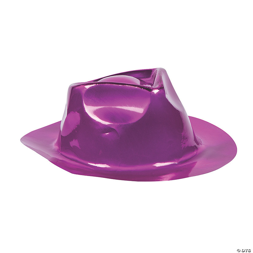 Adult's Metallic Pink Hats - 12 Pc. Image