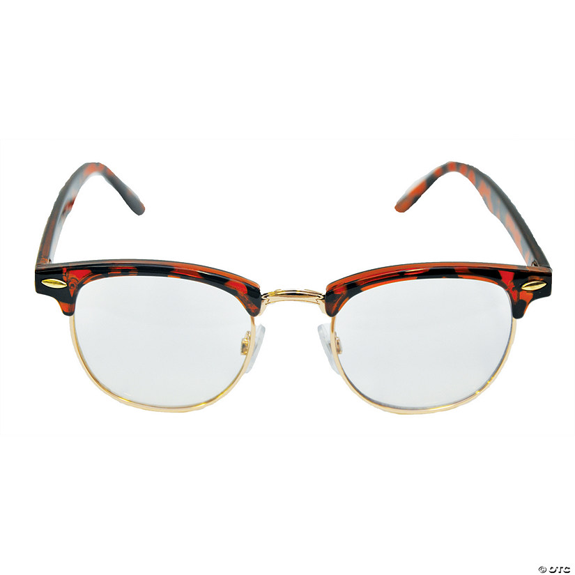 Adults Mr 50s Clear Glasses - 1 Pc. Image