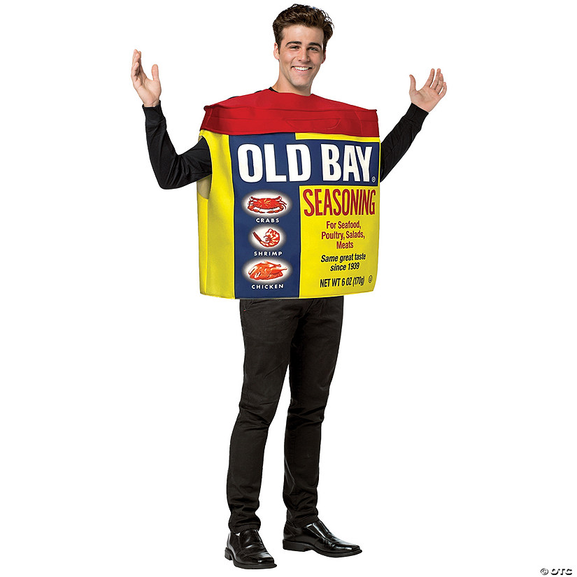 Adults Old Bay Seasoning Can Costume Image