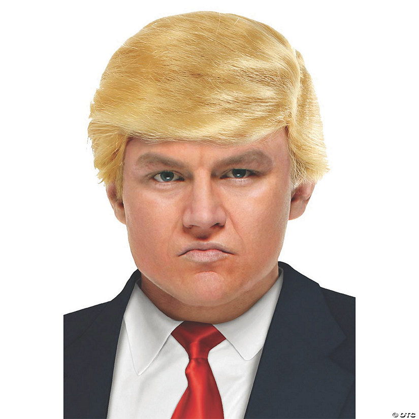 Adults Orange Comb Over Wig Image