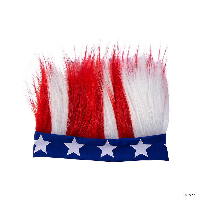 Adults Patriotic Crazy Hair Headband Image