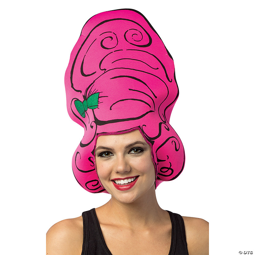 Adults Pink Beehive Foam Headpiece Image