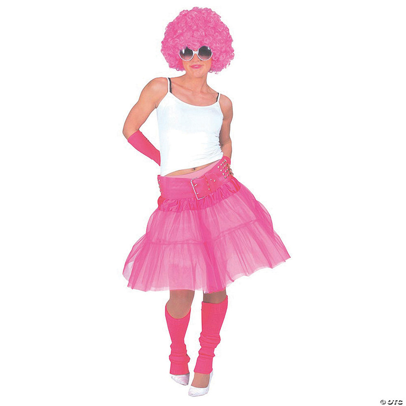 Adult's Pink Material Girl Skirt Image