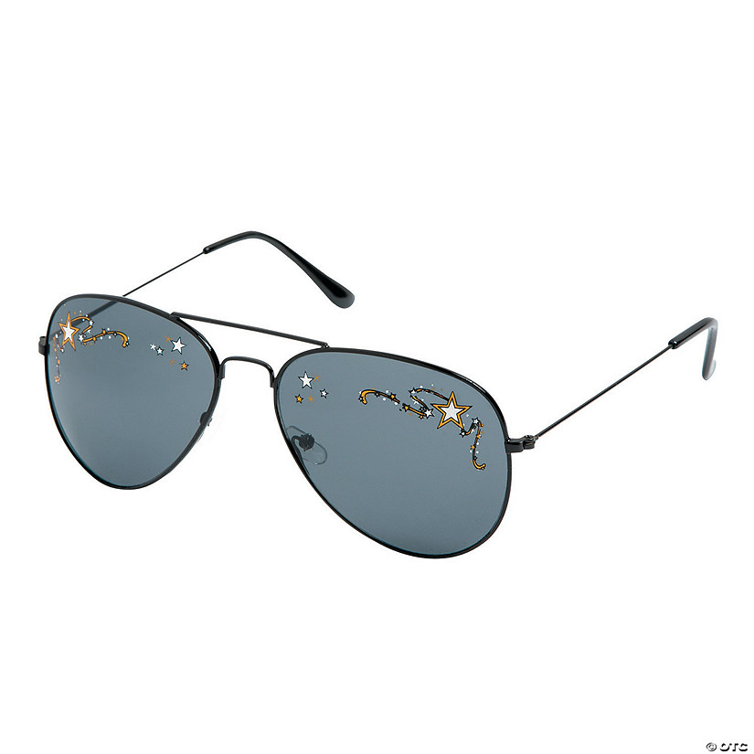 Adult&#39;s Premium Movie Night Aviator Sunglasses - 12 Pc. Image