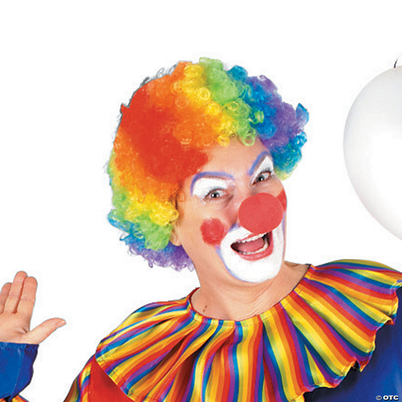 Adult's Rainbow Clown Wig Image