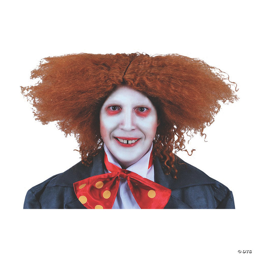 Adults Red Wild Curly Wig Image