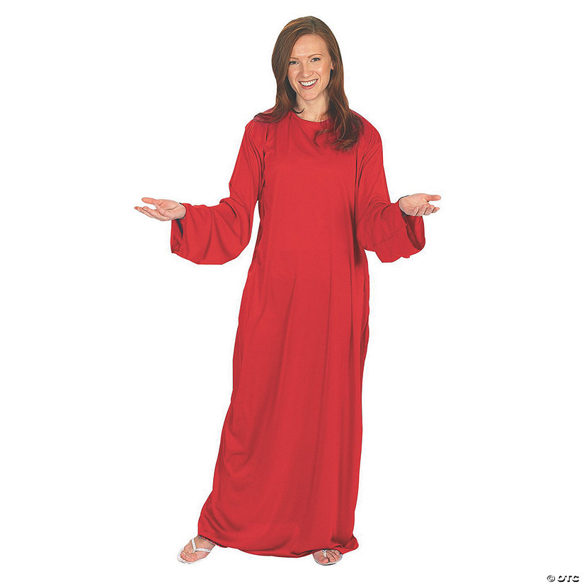 Adults Red Wise Man Robe Polyester Nativity Costume - One Size Image