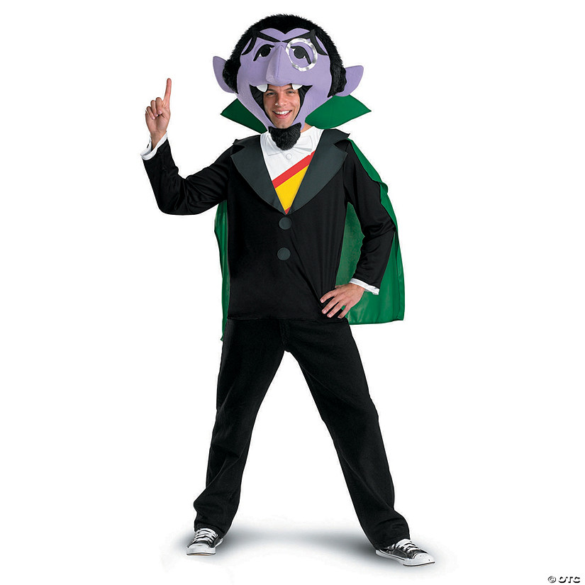 Adults Sesame Street The Count Costume Image