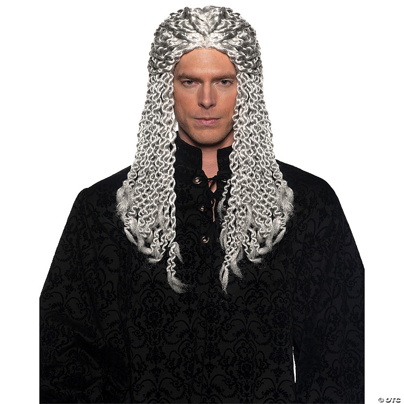 Adults Silver Dreads Wig Image
