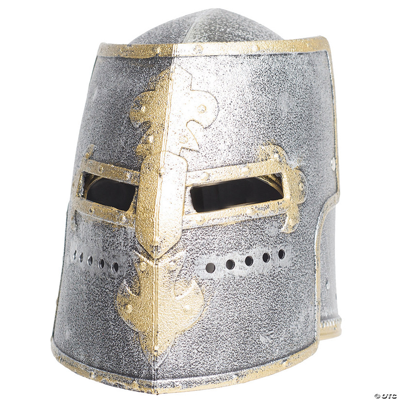 Adults Silver Knight Full Helmet Image