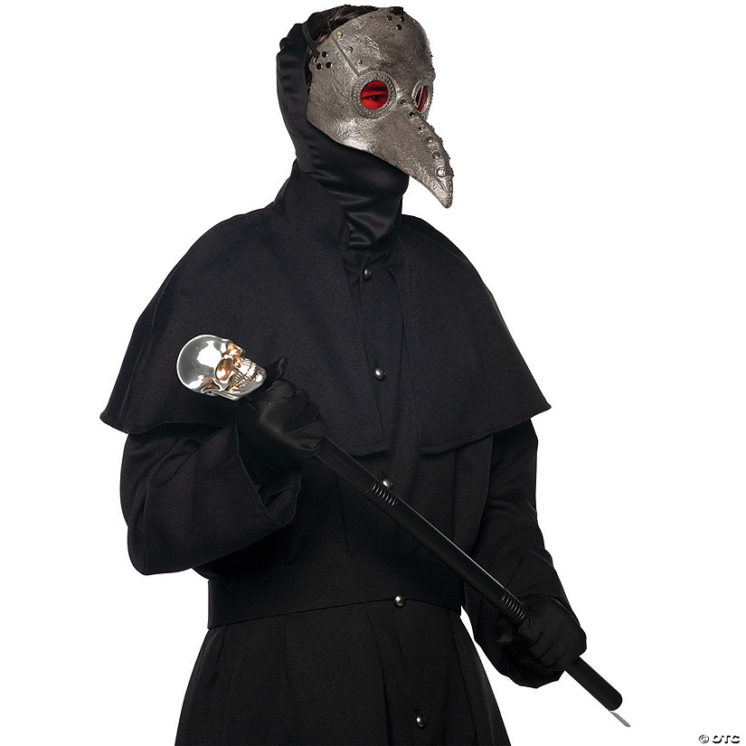 Adults Silver Plague Doctor Mask Image