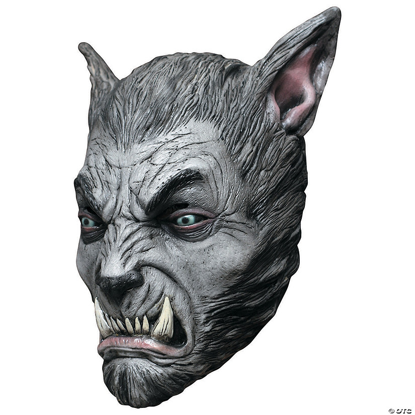 Adult's Silver Wolf Beast Mask Image