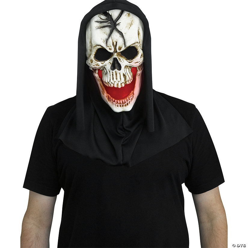 Adults Skull Mask with Red Fade Mouth Image