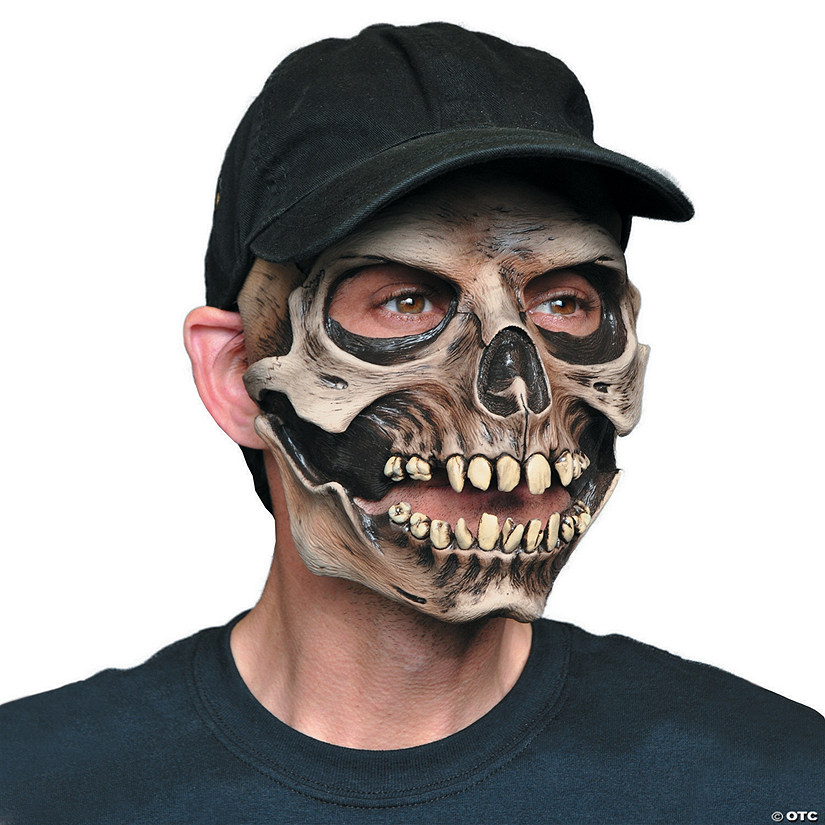 Adults Skull with Baseball Cap Face Mask Image
