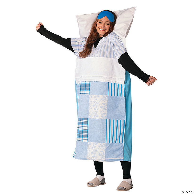 Adults Sleeping Bed with Pillow & Comforter Costume Image