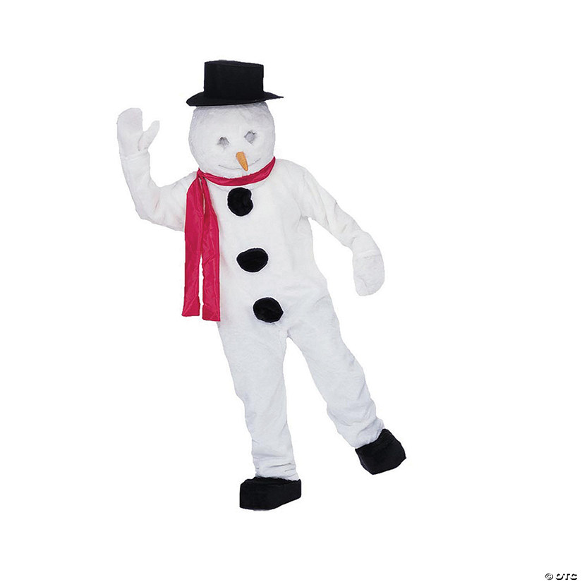 Adult's Snowman Mascot Costume Image