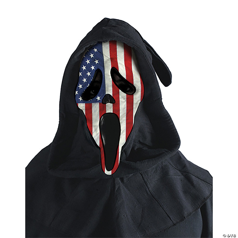 Adults USA Flag Ghost Face Mask Image