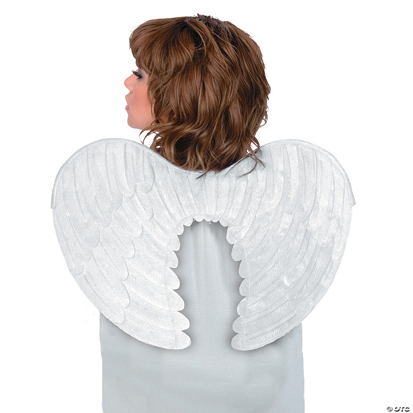 Adult's White Angel Wings Image