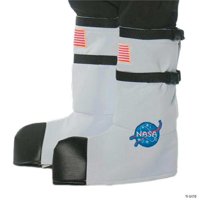 Adults White Astronaut Boot Tops Image