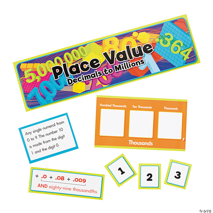 Advanced Place Value Mini Bulletin Board Set - Discontinued