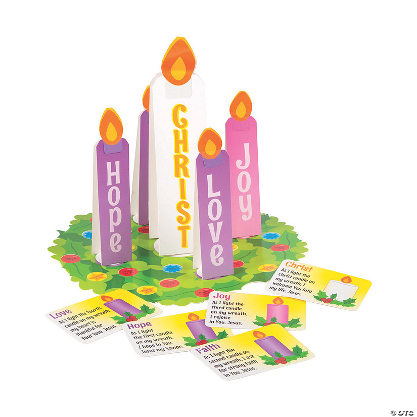 Advent Calendar with Stickers Craft Kit - Makes 12 Image